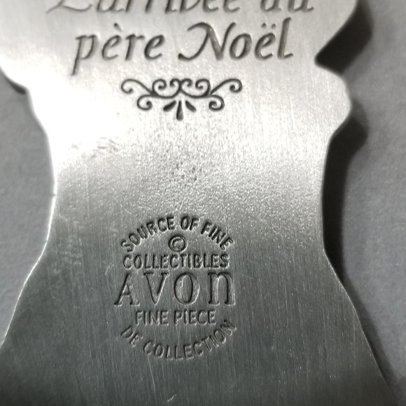 (Vintage) Avon 1995 Holiday Pewter Ornament - "Santa's Arrival" - Picture 3 of 6